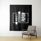 Tenture Le plus grand cadeau Papaw au monde pour hommes (En situation)