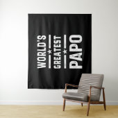 Tenture Le plus grand papo drôle du monde masculin - Fête  (En situation)