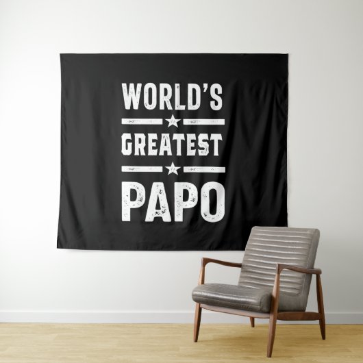 Tenture Le plus grand papo drôle du monde masculin - Fête  (En situation (horizontale))