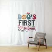 Tenture Le premier Noël du chien (En situation)