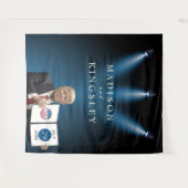 Tenture Le président Trump 👰🤵 Coutume de mariage patriot (Devant (Horizontal))