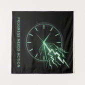 Tenture Le progrès nécessite une action (Devant (Horizontal))