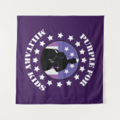 Tenture Le Purple Fier Pour L'Armée (Devant (Horizontal))