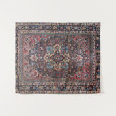 Tenture Le rose bleu farfelu de Perse Brown  (Devant (Horizontal))