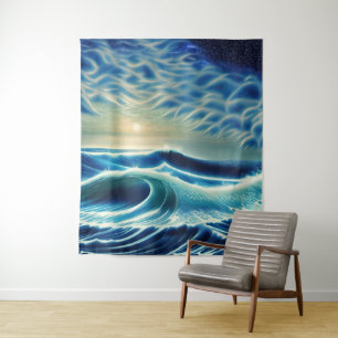 Tenture Le rugissement de la mer Bleue