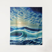 Tenture Le rugissement de la mer Bleue (Devant)