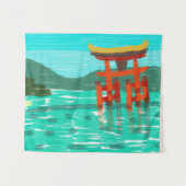 Tenture Le sanctuaire d'Itsukushima (Devant (Horizontal))