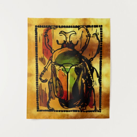 Tenture Le Scarabée Pharaonique (Devant)