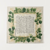 Tenture Le Seigneur est ma prière berger (Devant (Horizontal))