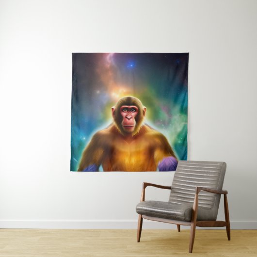 Tenture Le singe (deux) (En situation)