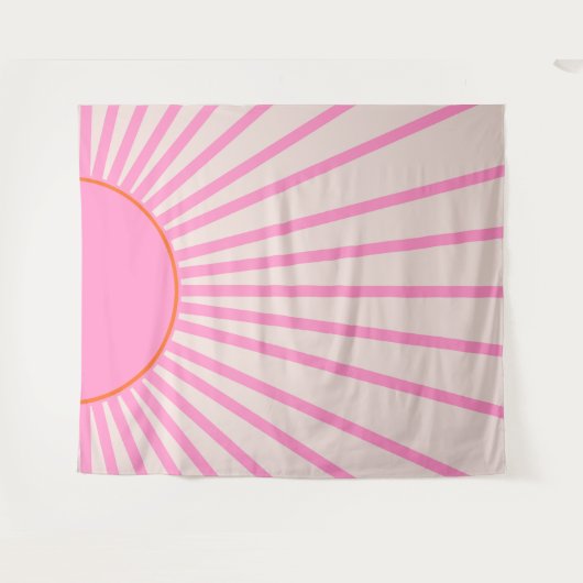 Tenture Le Soleil 01 Soleil rose (Devant (Horizontal))