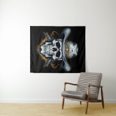 Tenture Le squelette cowboy (En situation (horizontale))