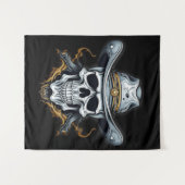 Tenture Le squelette cowboy (Devant (Horizontal))