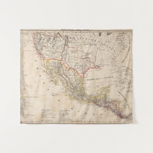Tenture Le Texas, Mexique (Devant (Horizontal))