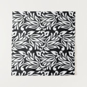 Tenture Le textile noir et blanc. (Devant (Horizontal))