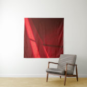 Tenture Le textile rouge en gros plan (En situation (horizontale))