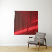 Tenture Le textile rouge en gros plan (En situation)