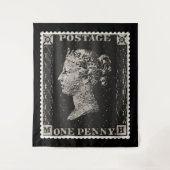 Tenture Le Timbre noir Penny (Devant)