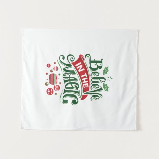 Tenture Le Typographe du Magic Christmas (Devant (Horizontal))