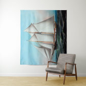 Tenture Le vaisseau américain Flying Cloud (En situation)