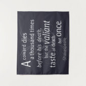 Tenture Le Valiant meurt mais une fois Shakespeare (Devant)