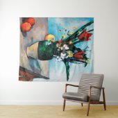 Tenture Le Vase des Tulipes, Paul Cezanne (En situation (horizontale))
