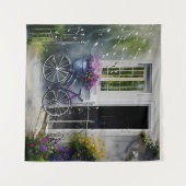 Tenture Le Vélo du jardin (Devant (Horizontal))