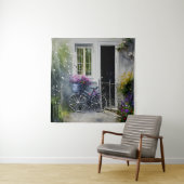 Tenture Le Vélo du jardin (En situation)