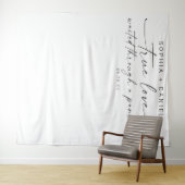 Tenture Le véritable amour a attendu pendant un mariage pa (En situation (horizontale))