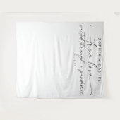 Tenture Le véritable amour a attendu pendant un mariage pa (Devant (Horizontal))