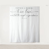 Tenture Le véritable amour a attendu pendant un mariage pa (Devant)
