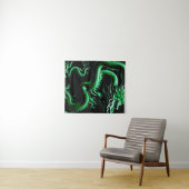 Tenture Le vert dragon (En situation (horizontale))