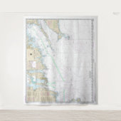 Tenture Le vignoble de Martha pour bloquer la carte marine (Devant)