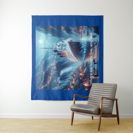 Tenture Le voyage éternel de l'amour" (En situation)