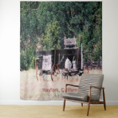 Tenture Le wagon de la ruée vers l'or historique...... (En situation)