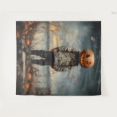 Tenture Le Wanderer à tête Citrouille (Devant (Horizontal))