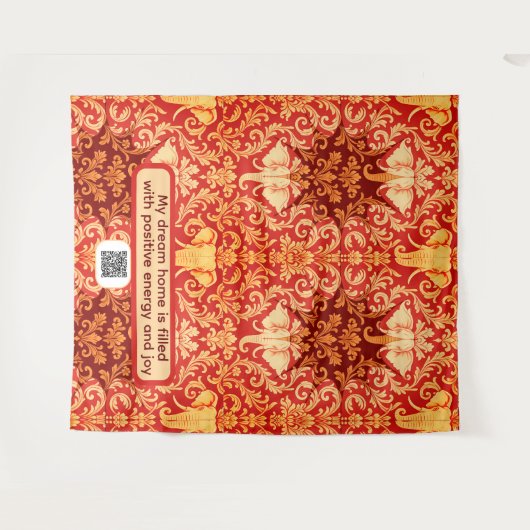 Tenture Leadership & Protection: The Enduring Elephant Sym (Devant (Horizontal))