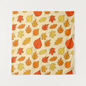 Tenture Leaf Concept Pattern. Leaf Fall and Autumn Symbol, (Devant (Horizontal))
