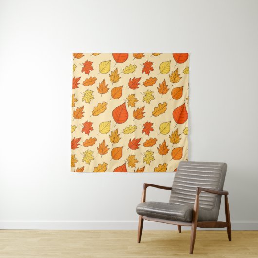 Tenture Leaf Concept Pattern. Leaf Fall and Autumn Symbol, (En situation (horizontale))