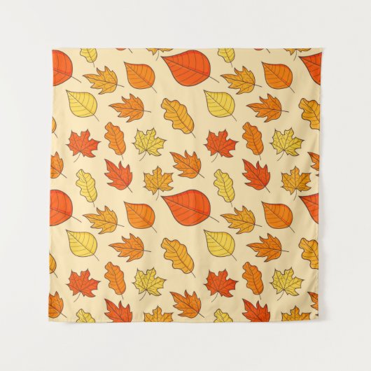 Tenture Leaf Concept Pattern. Leaf Fall and Autumn Symbol, (Devant)