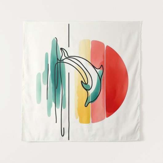 Tenture Leap du coucher du soleil (Devant (Horizontal))