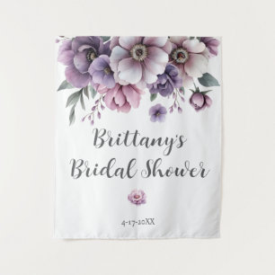 Tenture L'eau de lavande aquarelle florale pour la fête de