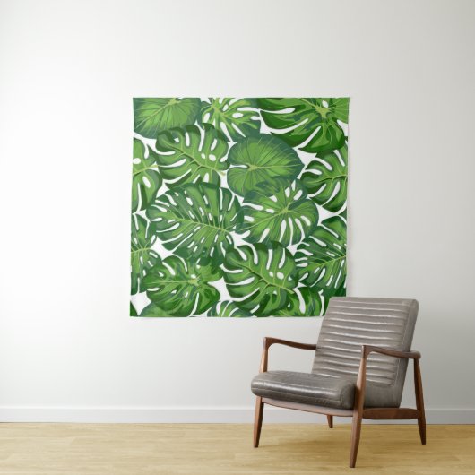 Tenture Leaves pattern (En situation (horizontale))