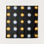 Tenture LED, fermer l'arrière - plan abstrait. (Devant)