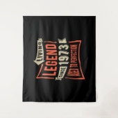 Tenture Légende depuis 1973 Cadeau d'anniversaire (Devant)