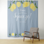 Tenture Lemons Main Squeeze Mariage Réception Photo Prop B (En situation)