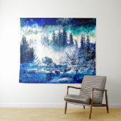 Tenture L'Enchantant Bois D'Hiver (En situation (horizontale))