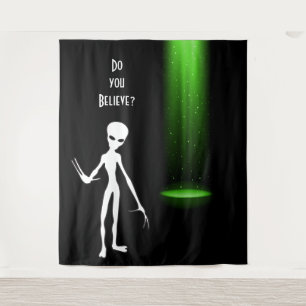 Tenture L'enlèvement d'Aliens OVNI 👽 Croyez-Vous ?