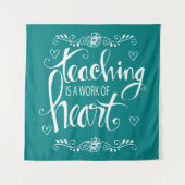 Tenture L'enseignement est un travail d'expression (Devant)