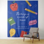 Tenture L'enseignement est une oeuvre de coeur Enseignant  (En situation)